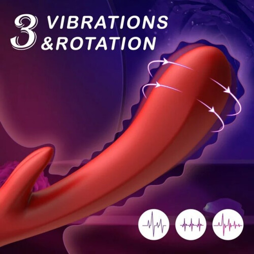 Female Vibrator - Massager 3in1 Rose Series 1