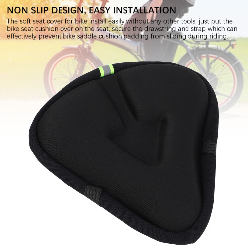 Coprisella per bici in silicone upgrade, taglia M, nera 2