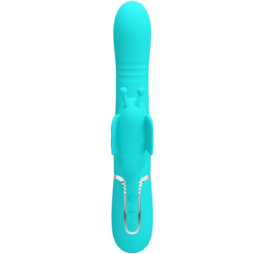 Vibrator Pretty Love - Multifunktions Hase, blau 1