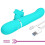 Vibrator Pretty Love - Multifunktions Hase, blau 9