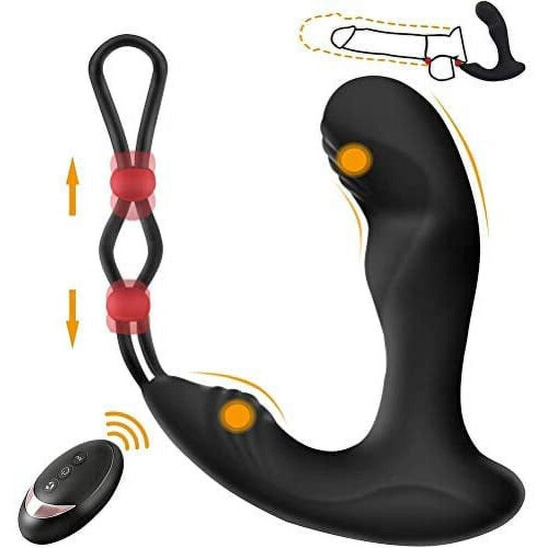 Anal vibrator 2in1 with remote control 2