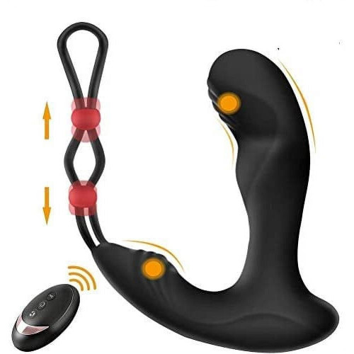 Anal vibrator 2in1 with remote control
