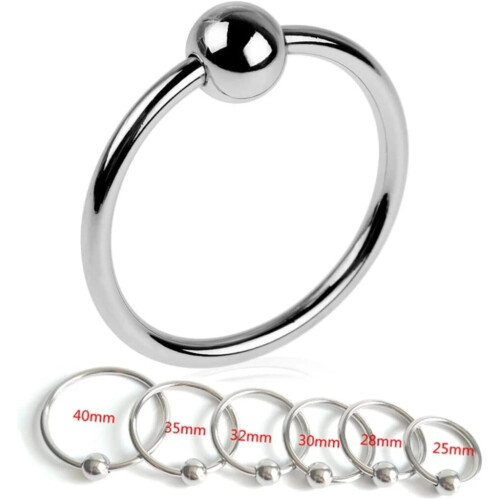 Penis ring 28 mm, zilver 1