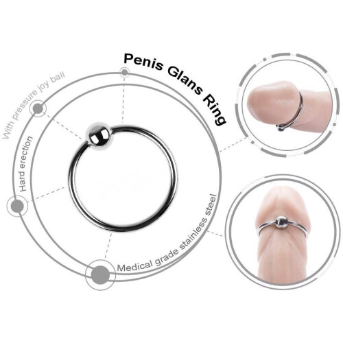 Penis ring 28 mm, zilver 2