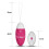 Vibrating egg iJoy Remote Control USB, pink 7