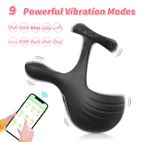 Vibrator penis ring with app control 1
