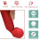Draagbare mini vibrator stimulator, rood 3
