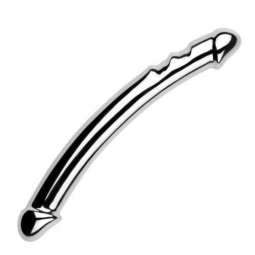 Edelstahl Duplex Dildo Prostata Massagegerät, 20 cm 1