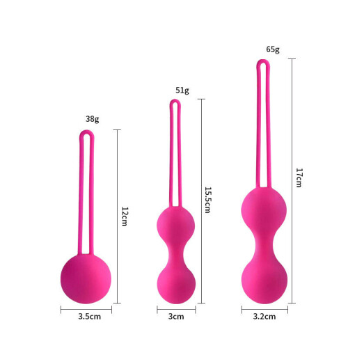 Vaginal Kegel Ball Set, 3 pcs. 1