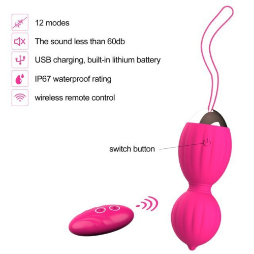 Vaginal Ball Vibrator with Remote Control 2