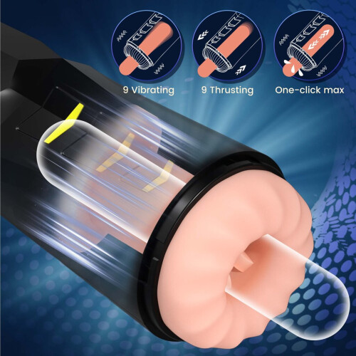 Automatic male masturbator, silver 1