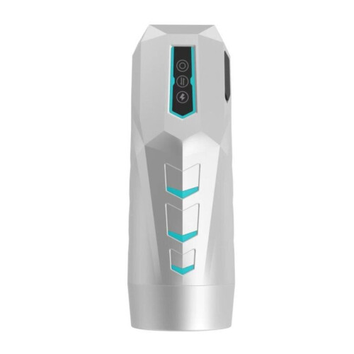 Automatic male masturbator, silver