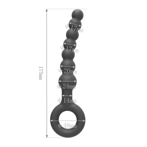 Silikon Anal Stick mit Kugeln 2