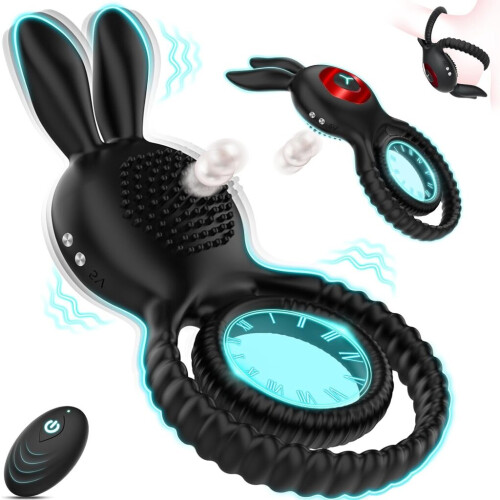 Vibrating penis ring with remote control