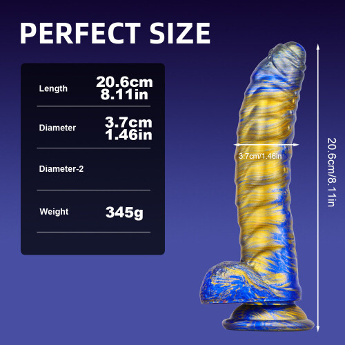 Penis Simulator Blauw Monster 2