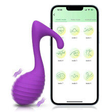 Vibrator für Frauen - Massagegerät mit App-Steuerung, Lila