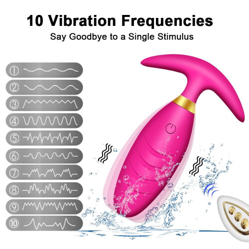 Female vibrator with remote control, pink 1