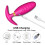 Female vibrator with remote control, pink 7