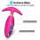 Female vibrator with remote control, pink 3