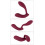 Rosenrot Lendable RC vibrator, rood 7