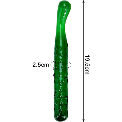 Glazen dildo Komkommer 1