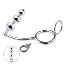 Anal massager with penis ring, 45 mm