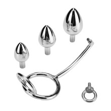 Anal massager with penis ring, 50 mm