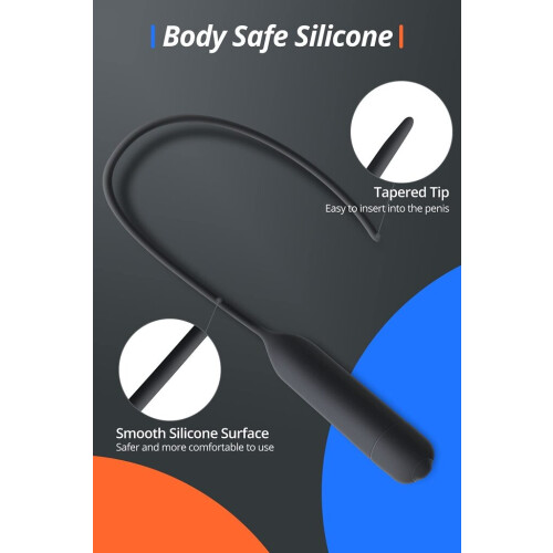 Urethral stimulation vibrator, 21 cm 1