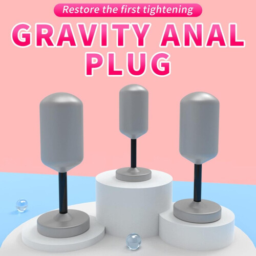 Metalen anaalplug, L 1