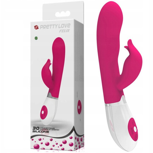 Multifunctionele vibrator Pretty Love, roze/wit