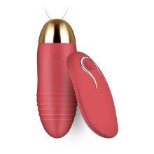 Vibrator mit stufenloser Climax-Fernbedienung, rot
