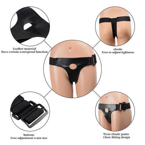 Falo imitator Σκούρο Κόκκινο Brand Strap On Dildo XXL 31 cm, καφέ 2