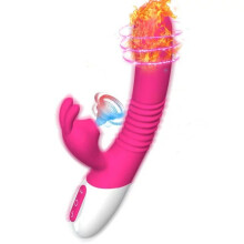 Vibrator - konijn, stimulator 2 in één