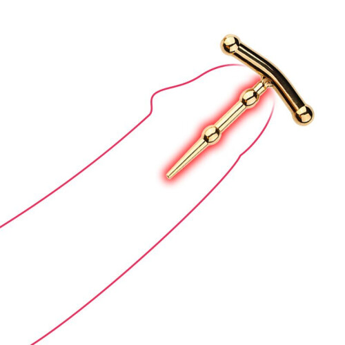 Luxe RVS Urethrale Plug, Goud 1