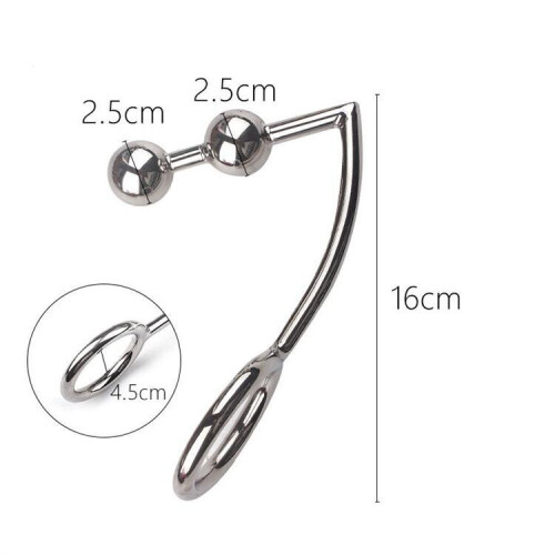 Πρωκτικός γάντζος με δαχτυλίδι Dark Red Brand 45 mm Anal Hook 2