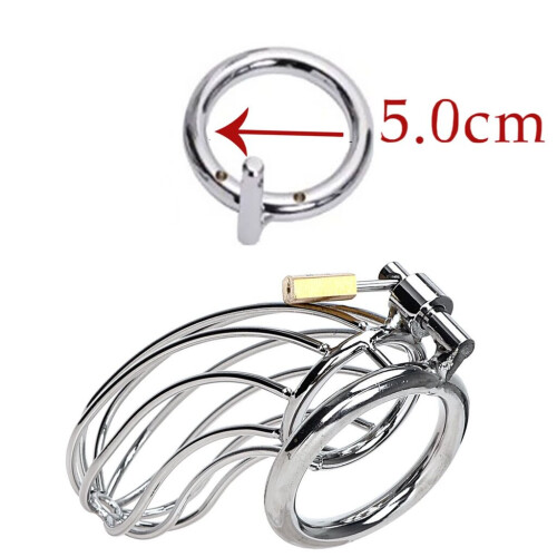 Κλουβί πέους Κλειδαριά πέους Cock Cage, 5 cm 1