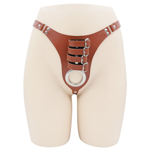 Ζώνη πέους Dark Red Brand, καφέ