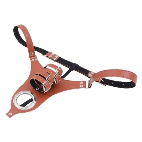 Ζώνη πέους Dark Red Brand, καφέ 1