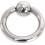 Δαχτυλίδι πέους Kyoto Steel Ball C-Ring Hex, Ασημί 5