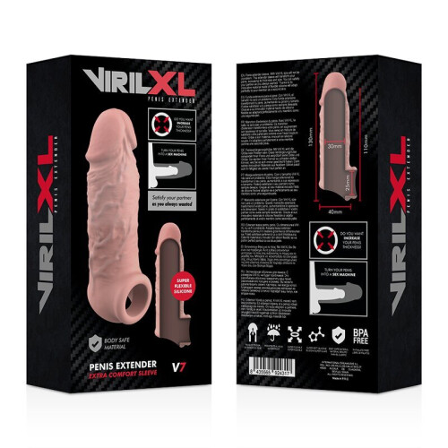 Μανίκι πέους Virilxl V7, μπεζ 1