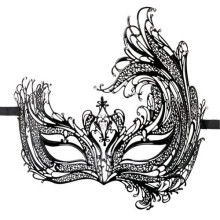 EasyToys Metal Mask Mask, μαύρη