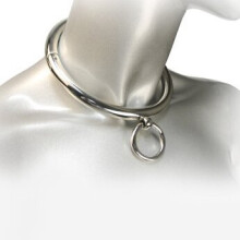 Metalen halsband Metal Hard, zilver