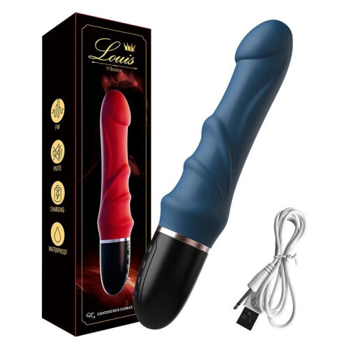 Vibratore Louis, blu