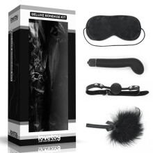 Fixatieset met vibrator Deluxe, zwart