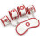Fixatie set Ohmama, 3 stuks, rood/wit 10