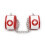 Fixatie set Ohmama, 3 stuks, rood/wit 2