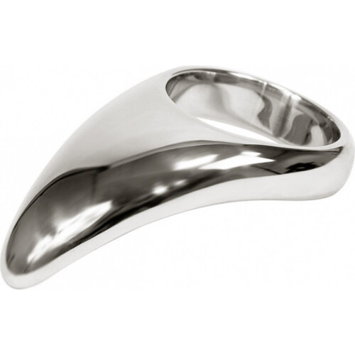 Δαχτυλίδι πέους Kyoto Steel Teardrop Cockring, Ασημί 1