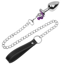 Spilla anale con catena Diamond Anal Plug, 28 mm