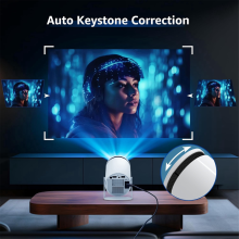 Przenośny, inteligentny projektor Ultra HD z wtyczką brytyjską