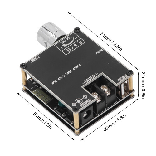 Modulo Amplificatore Audio 30W TPA3110D2 71x51x46mm 1